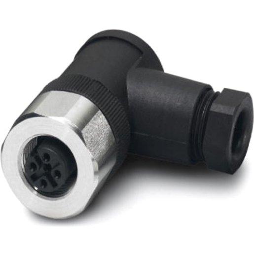 4-Poliger abgewinkelter Steckverbinder M 12