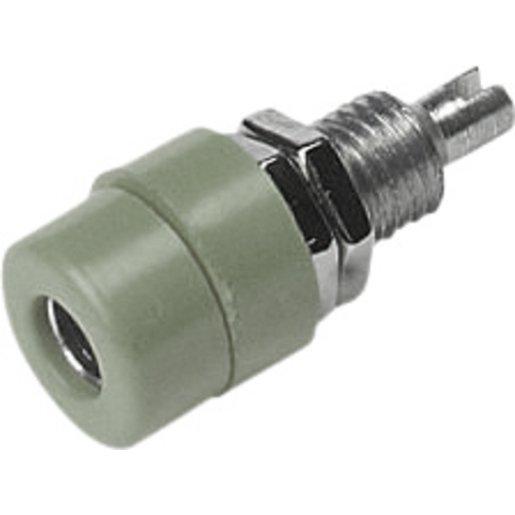 Bananen - Prüfbuchse / Polklemme ø 4 mm 30V AC / 60V DC 32A - GRÜN