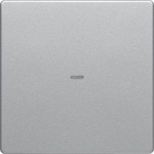 Abdeckung Tastsensor-Modul 1-fach mit Linse Q.1/Q.3 alu samt lackiert
