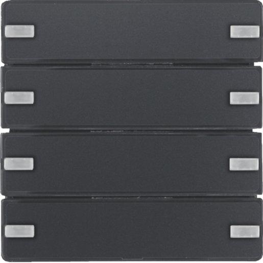KNX Q.x Tastsensor KOMFORT 4-fach Komfort anthrazit samt