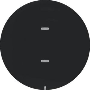 Tastsensor 1-fach Komfort Beschriftungsfeld KNX R.x schwarz glänzend