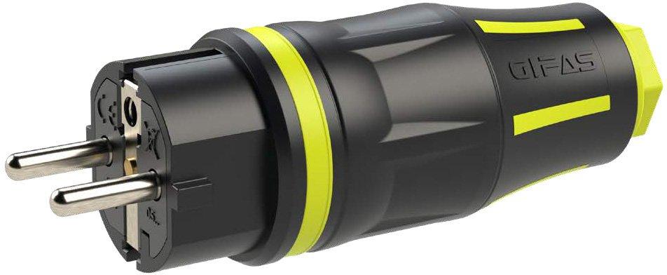 Vollgummi-Schukostecker 16A 230V Industrieausführung