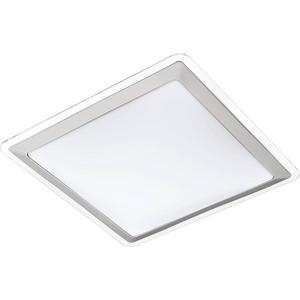 Deckenleuchte COMPETA 1 24W LED 340x340 weiß/silber /klar