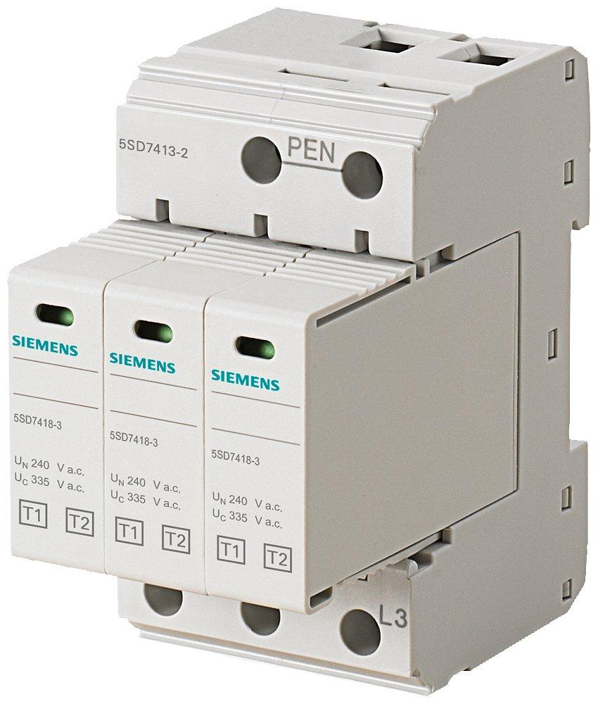 Blitzstromableiter T1/T2 UN 240/400V UC 335V AC Schutzbaust. steckbar