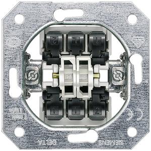 DELTA Schalter-Einsatz UP Doppel-Wechselschalter ohne Krallen 10A 250V