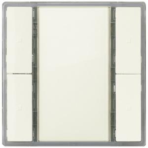 KNX Taster i-system titanweiß 2-fach ohne UP117/12
