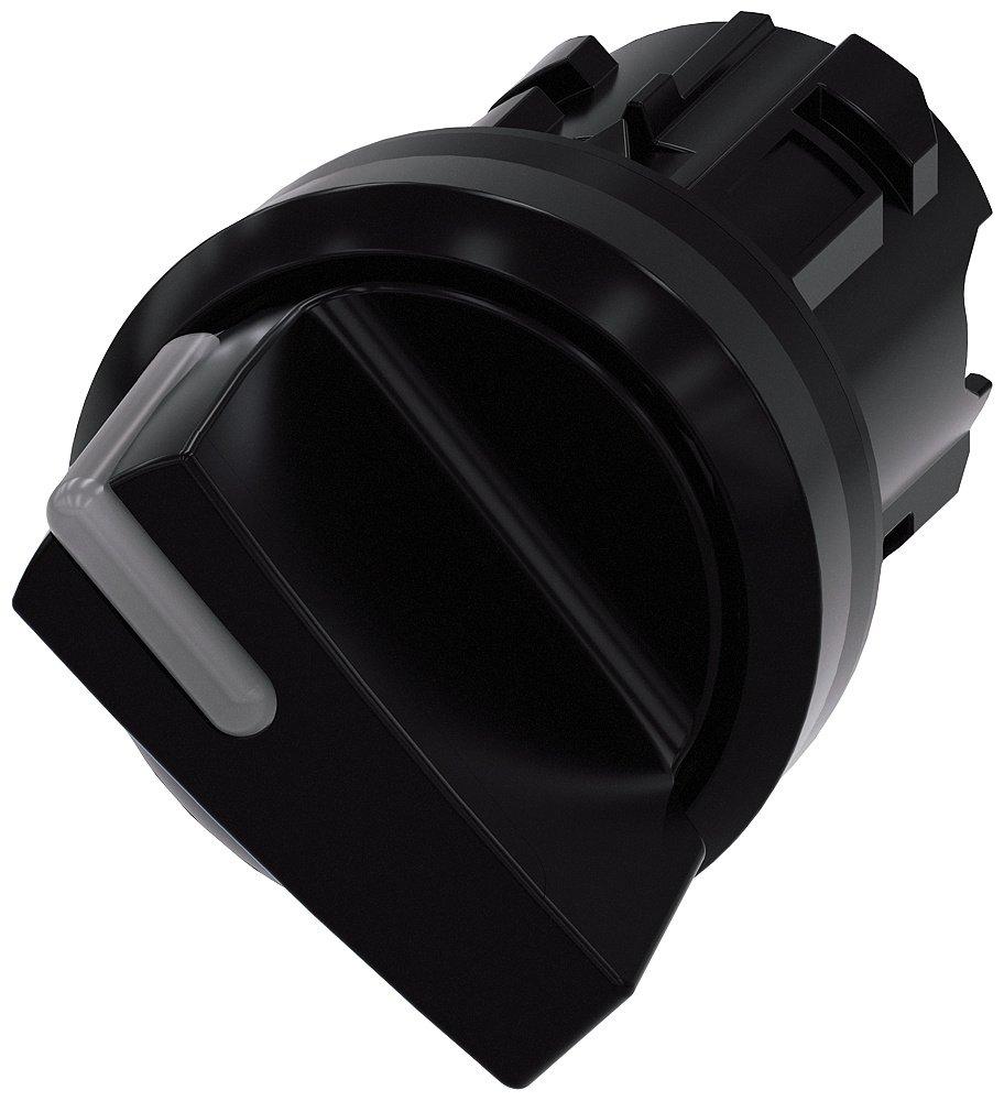 Knebelschalter beleuchtbar 22mm rund Kunststoff schwarz