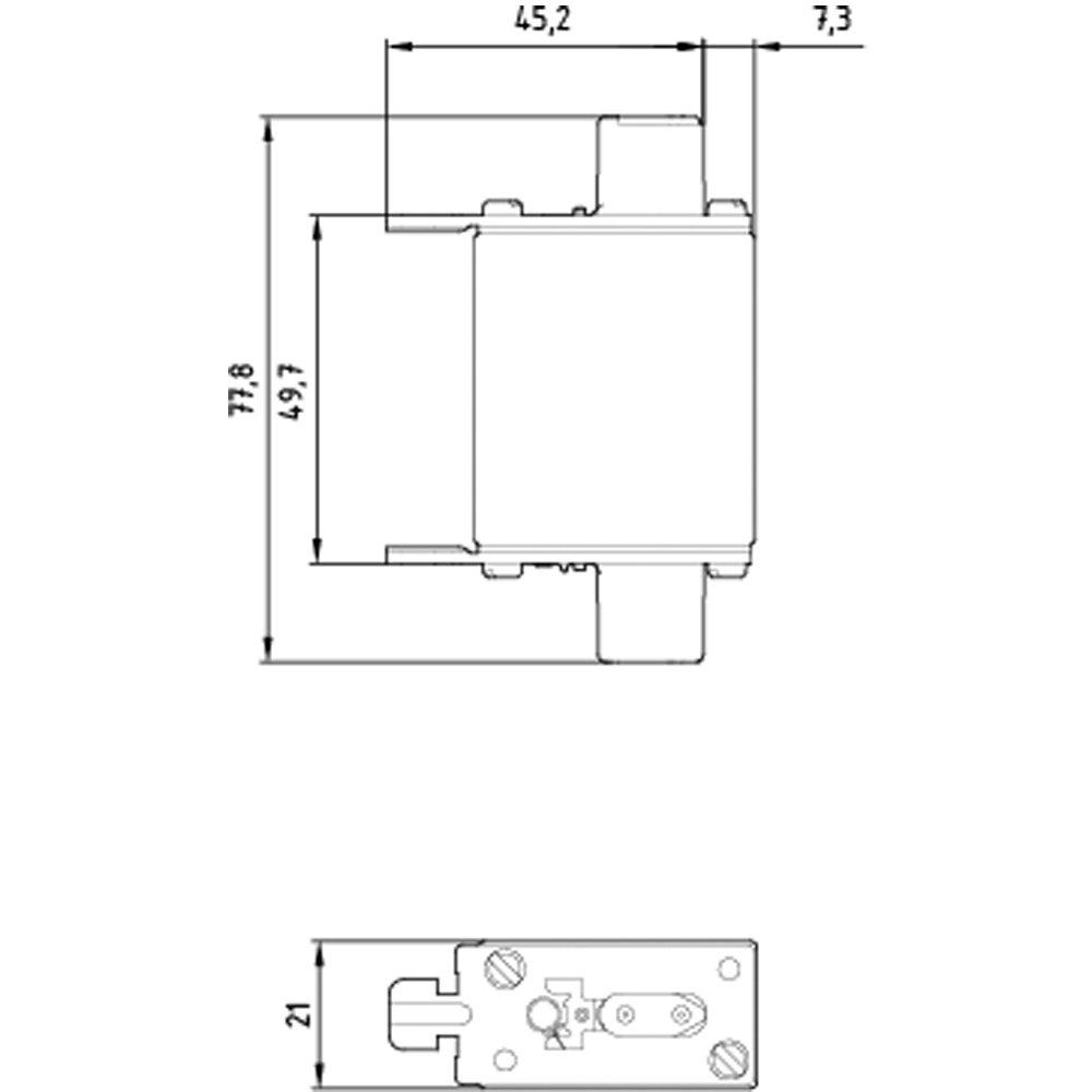 NH-Sicherungseinsatz gG mit Stirnkennmelder Gr.000 16A AC500V/DC250V