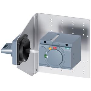 Seitenwand-Drehantrieb Standard IEC IP65 mit Montagewinkel für 3VA2 100/160/250
