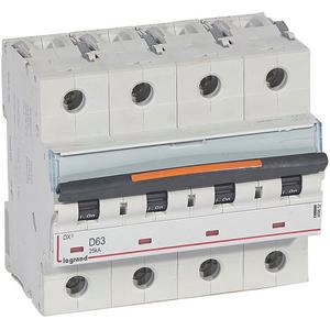 LS-Schalter DX3 D-Charakteristik 63A 4P 25kA 400VAC 6TE