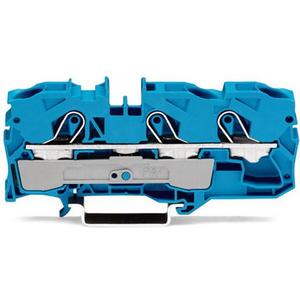 3-Leiter-Durchgangsklemme 0,5 - 10 mm² blau