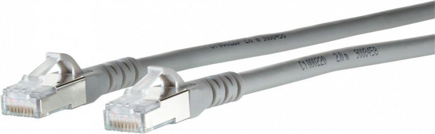 Patchkabel Kat6A 10GB_T AWG26 2RJ45 SFTP LS0H grau 0,2 m