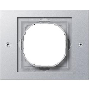 1-fach Abdeckrahmen für TX_44 (WG UP) Farbe Aluminium