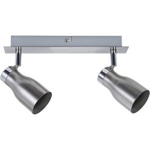 Strahler LED Meli max. 2x10W GU10 Nickel satiniert Metall