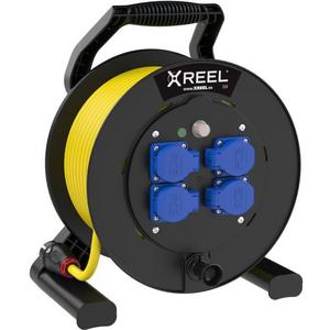 Kabeltrommel XREEL Ø 310mm 3x2,5 mm 40m gelb