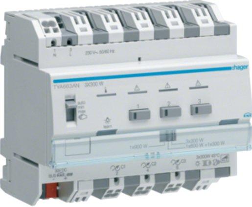 Universal - Dimmaktor 3-fach KNX 3 x 300 W