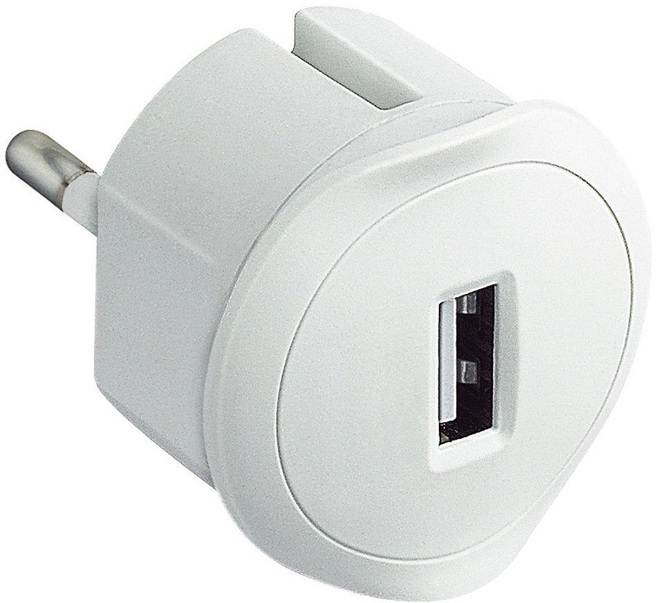 USB Adapter 1,5A-5V für eine Schukosteckdose weiß