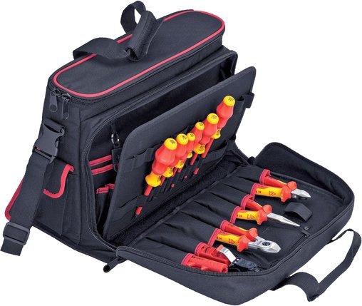 VDE-Notebook- und Werkzeugtasche 11-teilig schwarz