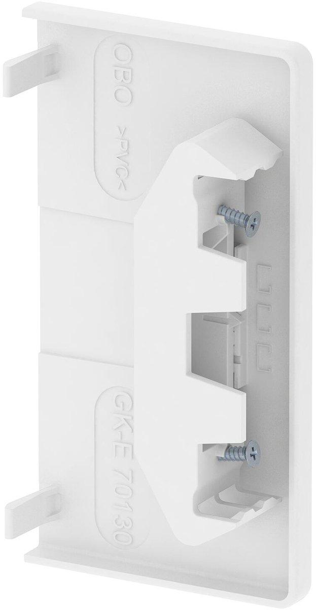 Endstück halogenfrei 70 x 130 PC/ABS reinweiß 9010