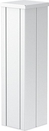 Installationssäule Boden 1401 x 133 x 500 mm Alu reinweiß 9010