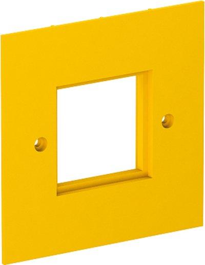 Abdeckplatte 1-fach Modul 45 95 x 95mm PA rapsgelb RAL 1021
