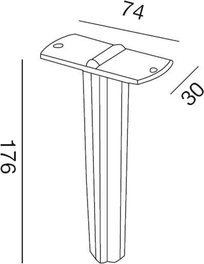 ELFO Erdspieß schwarz- für alle Elfo Strahler 2 Spieße erforderlich!