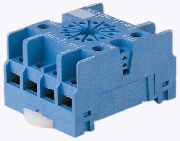 Fassung mit Schraubanschlüssen mit Zentralschraube für Relais 60.13