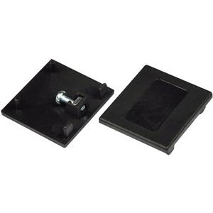 Endstück schwarz zu 3-Phasen-Stromschiene eckig und Einbau