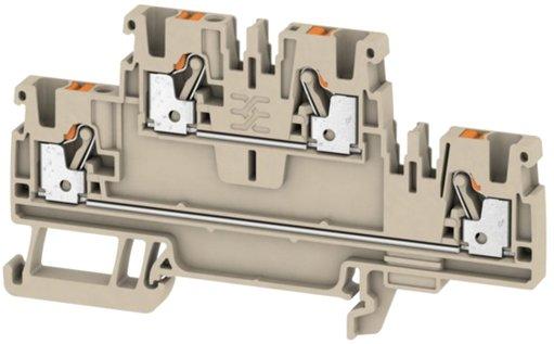 Durchgangsreihenklemme 0,5 - 2,5 mm² dunkelbeige