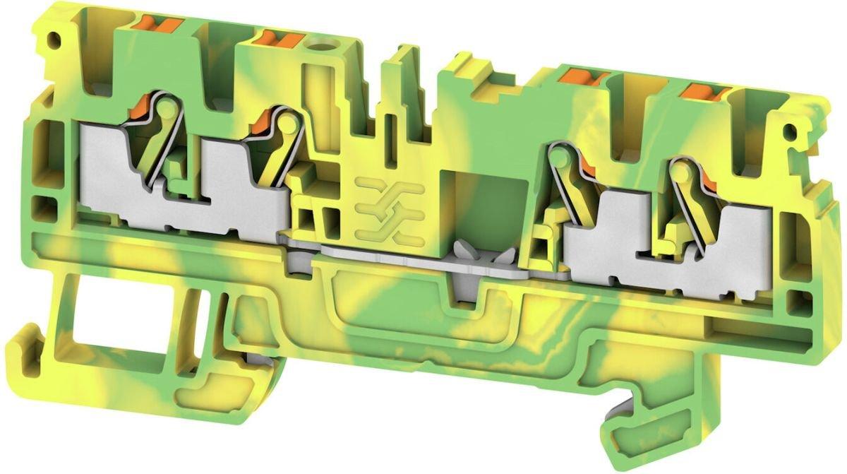 Schutzleiter-Reihenklemme 2,5 mm² grün/gelb
