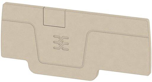 Abschlussplatte 2,5 rastbar dunkelbeige