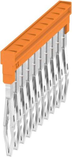 Querverbinder 10-polig Z-Reihe für Klemmen orange