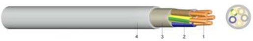 PVC Mantelleitung YM-J 5X10 RM hellgrau Eca 200m Trommel