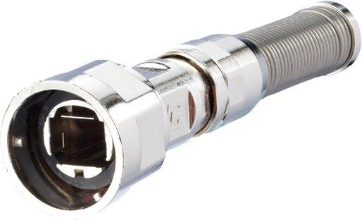 Steckergehäuse Bajonettverschluß Knickschutz Industry IP67 V1 metal plug housing