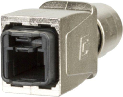 Steckergehäuse Push-Pull E-DAT Industry IP67 V14 plug housing RJ45 unbestückt