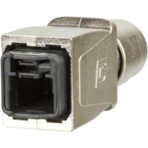 Steckergehäuse Push-Pull E-DAT Industry IP67 V14 plug housing RJ45 unbestückt