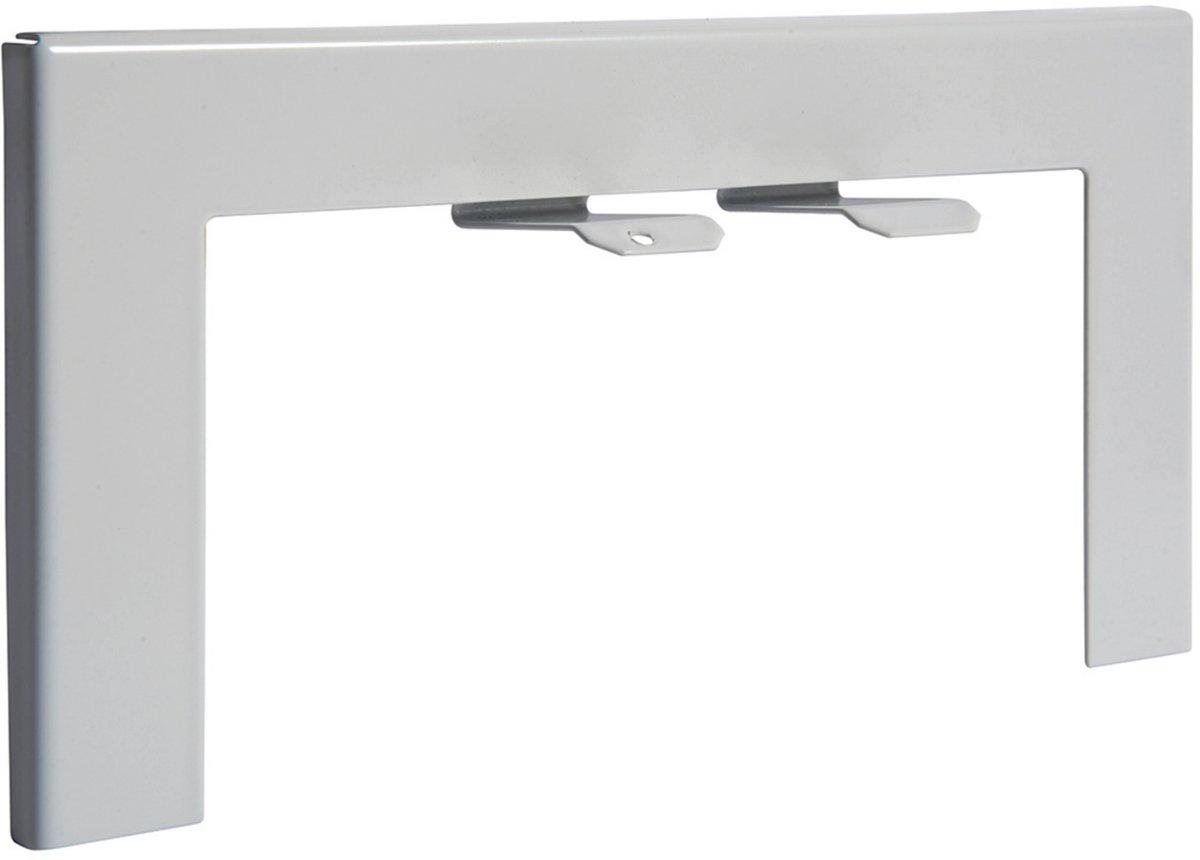 Wandanschlussblende für Brüstungskanal BRP65130 Stahlblech lichtgrau