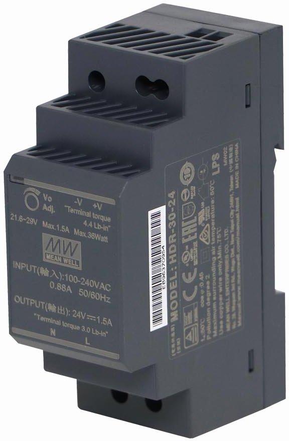 Schaltnetzteil / Trafo für Hutschiene IP20 24 VDC 36 W