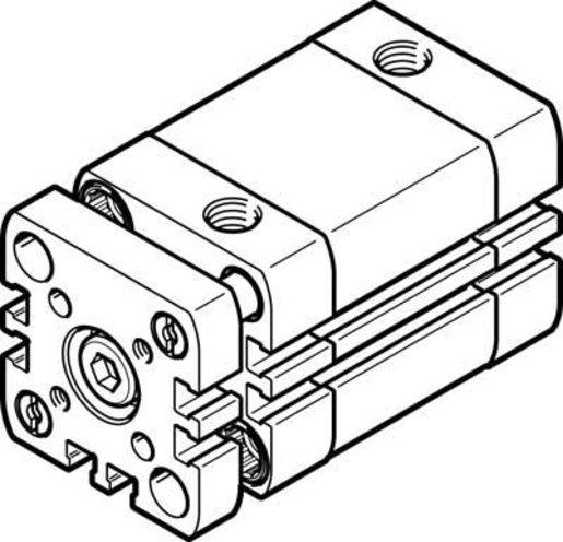 ADNGF Kompaktzylinder Kolben-dm 32 mm - Hub 50 mm mit PPS - Dämpfung
