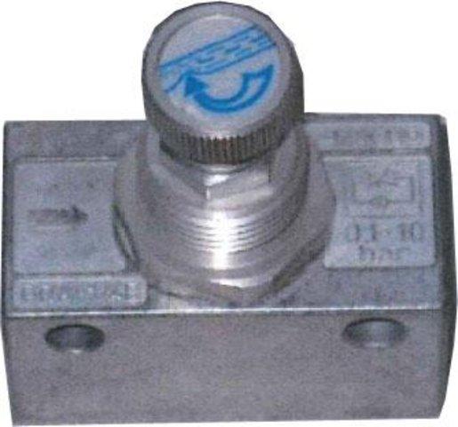 Drossel-Rückschlagventil G1/4 einstellbar über Rändelschraube