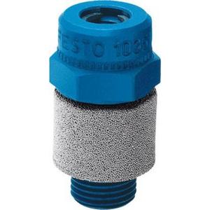 Abluftdrosselventil mit integriertem Schalldämpfer G3/8 für 2000 l/min