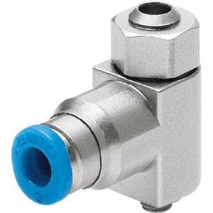 Drossel-Rückschlagventil QS-3 einstellbar über Schlitzschraube