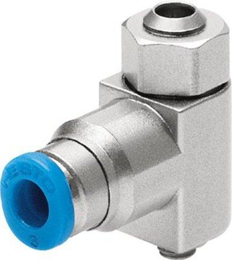 Drossel-Rückschlagventil QS-4 einstellbar über Schlitzschraube