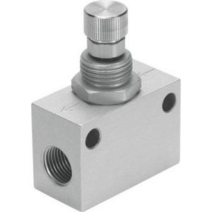Drossel-Rückschlagventil M5 einstellbar über Rändelschraube