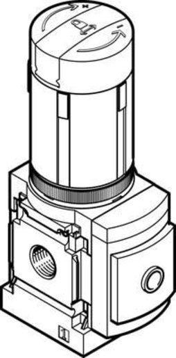 Druckregelventil G1/2 für Batteriemontage 4 bar Baugröße 6