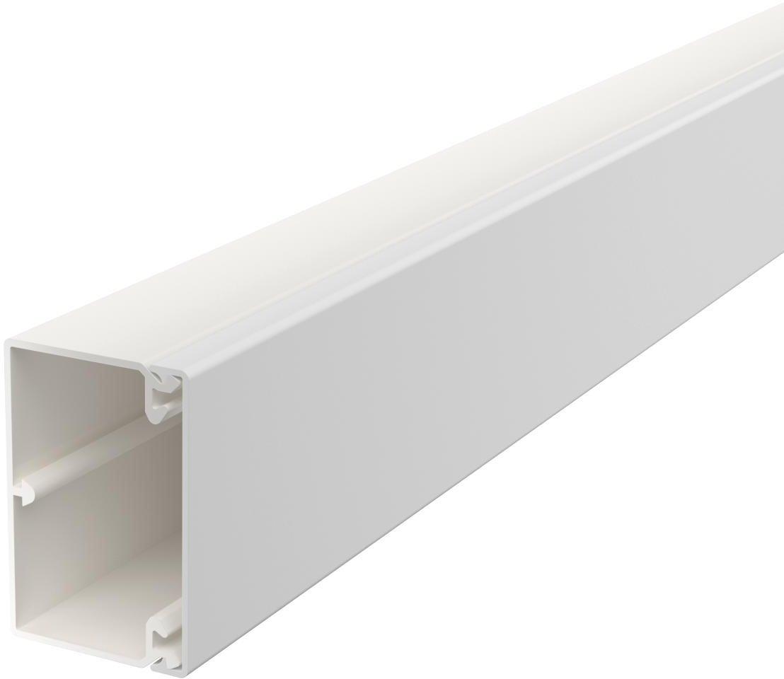 Leitungsführungskanal mit Bodenlochung 40x60 mm reinweiß