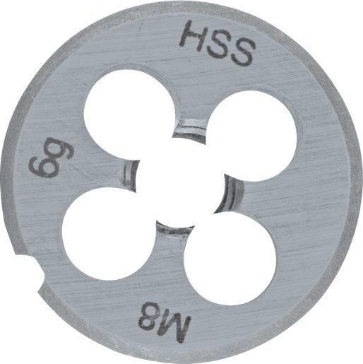 HSS-Schneideisen für metrisches Gewinde Ø 25x9 in Plastik Tasche M 3