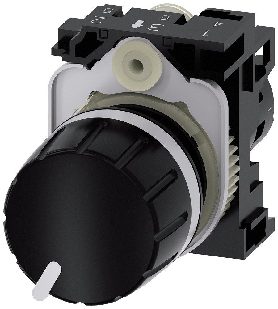 Potentiometer 22mm rund schwarz 4,7 kOhm