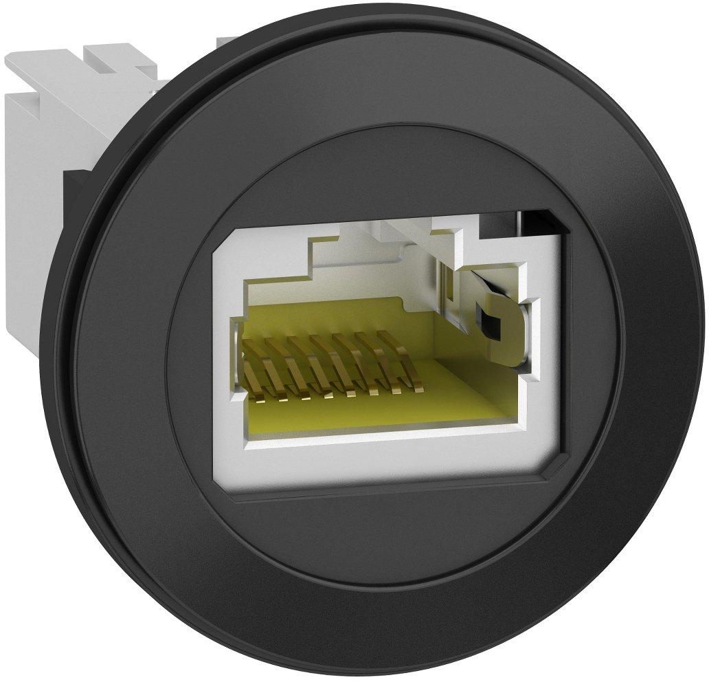 RJ45 Einbaubuchse Harmony XB5 Kunststoff schwarz Schnittstelle Ethernet RJ45