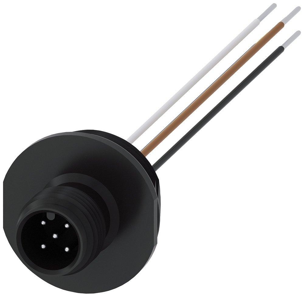 Gerätestecker (5-polig) M12 für M20 x 1,5 für 125 V 4 A